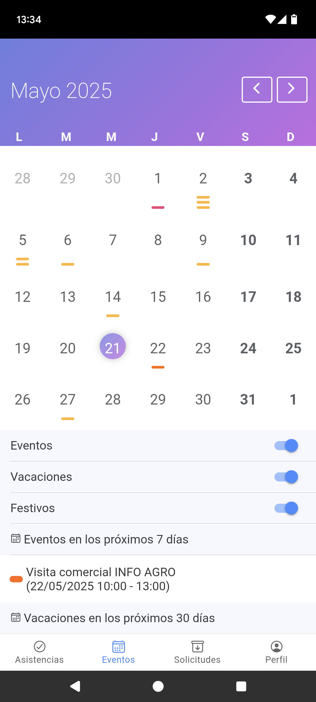 Captura de pantalla de App de Noa GHL 3