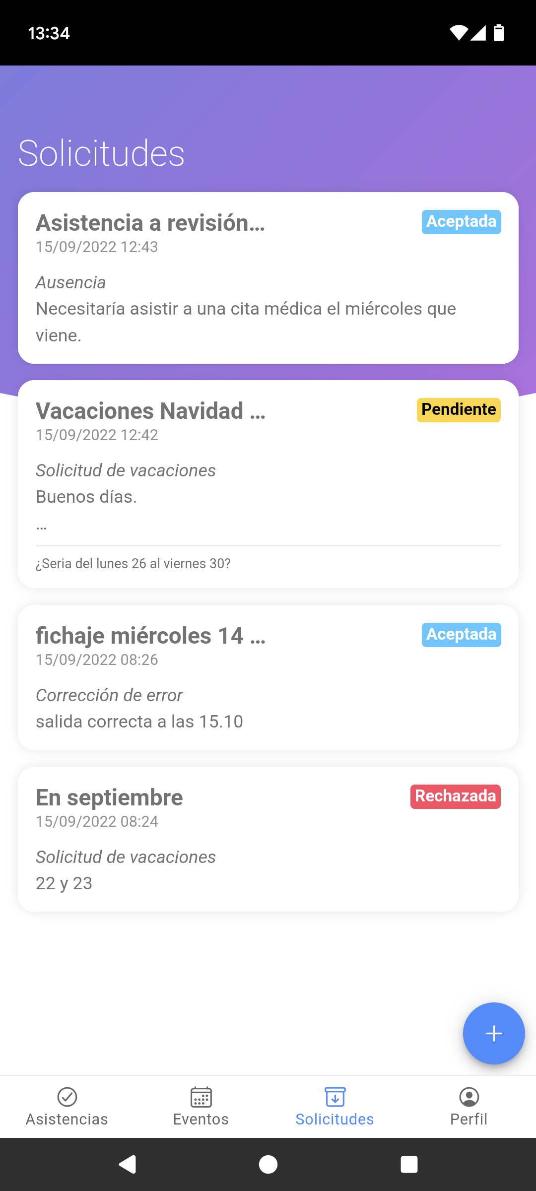Captura de pantalla de App de Noa GHL 4