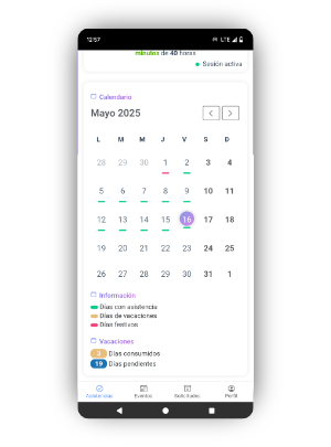 Captura de pantalla de la app de Noa GHL