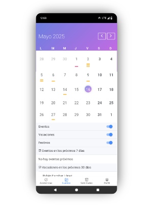 Captura de pantalla de la app de Noa GHL